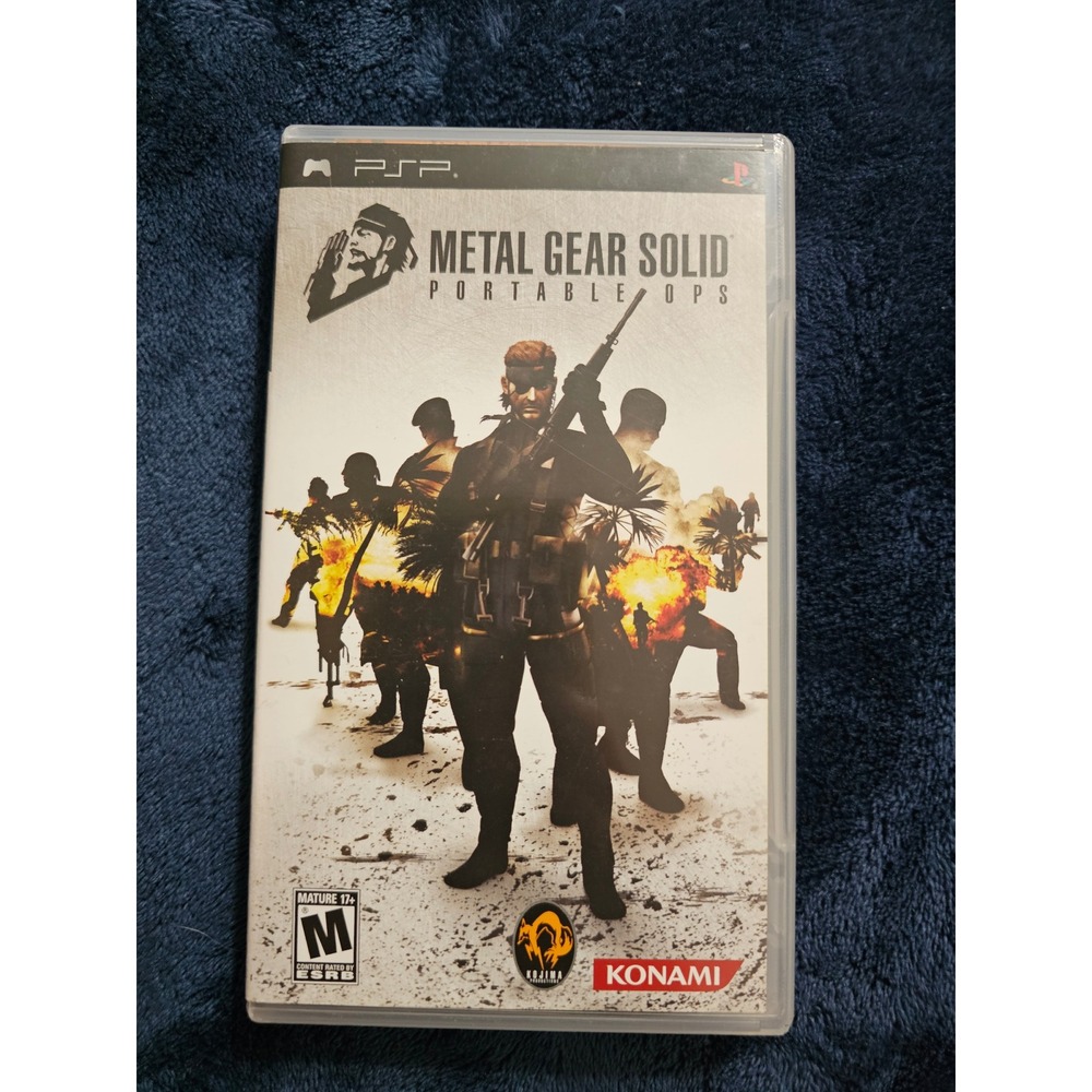 Metal Gear Solid Portable Ops Sony PSP Konami 2006 CIB Stealth Action Game